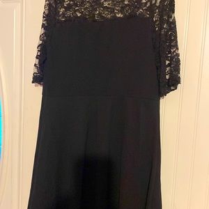 black dress , very nice material a-line